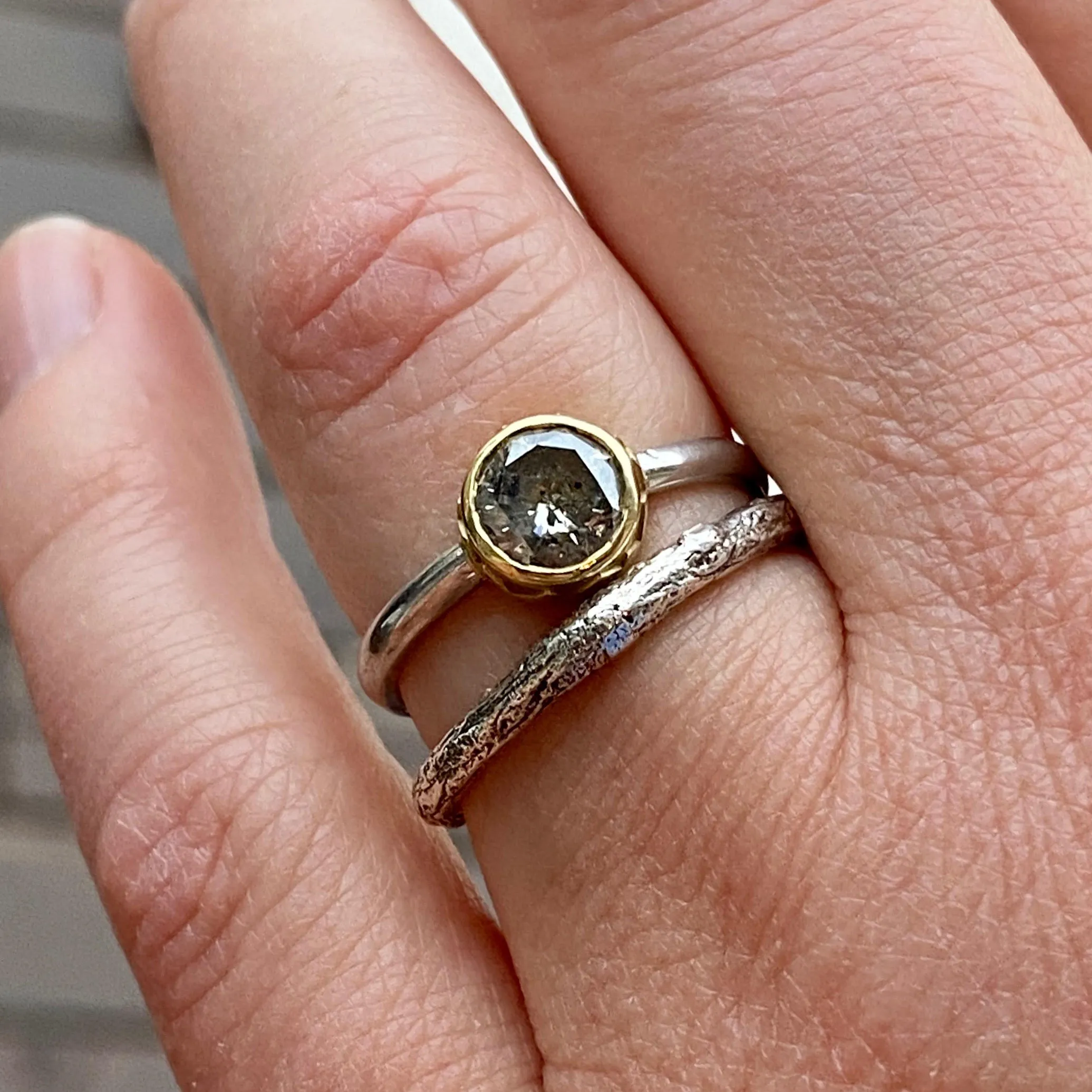 Sterling Silver Branch Band