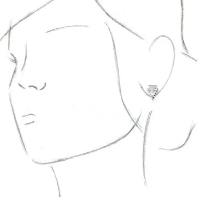 Sterling Silver Geometric Earrings
