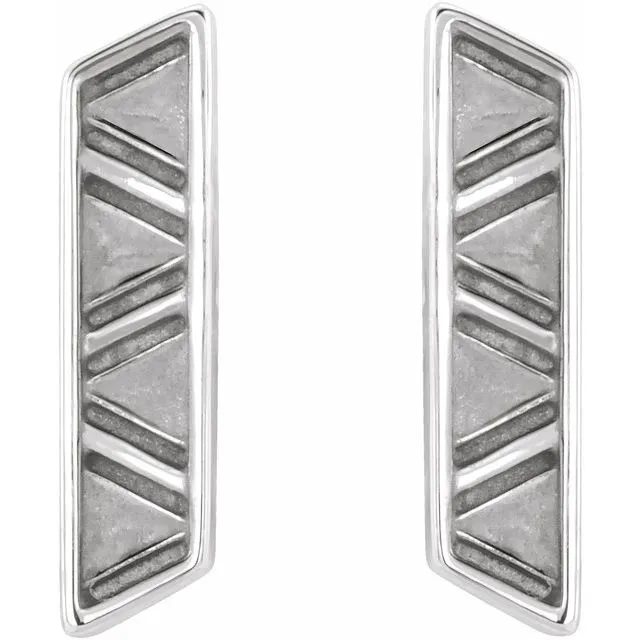 Sterling Silver Geometric Earrings