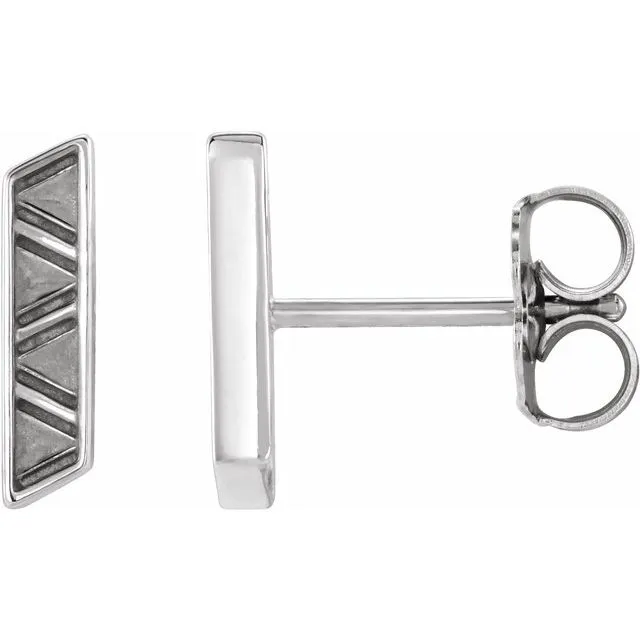 Sterling Silver Geometric Earrings