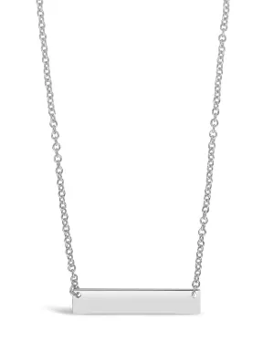 Sterling Silver Mini Bar Pendant
