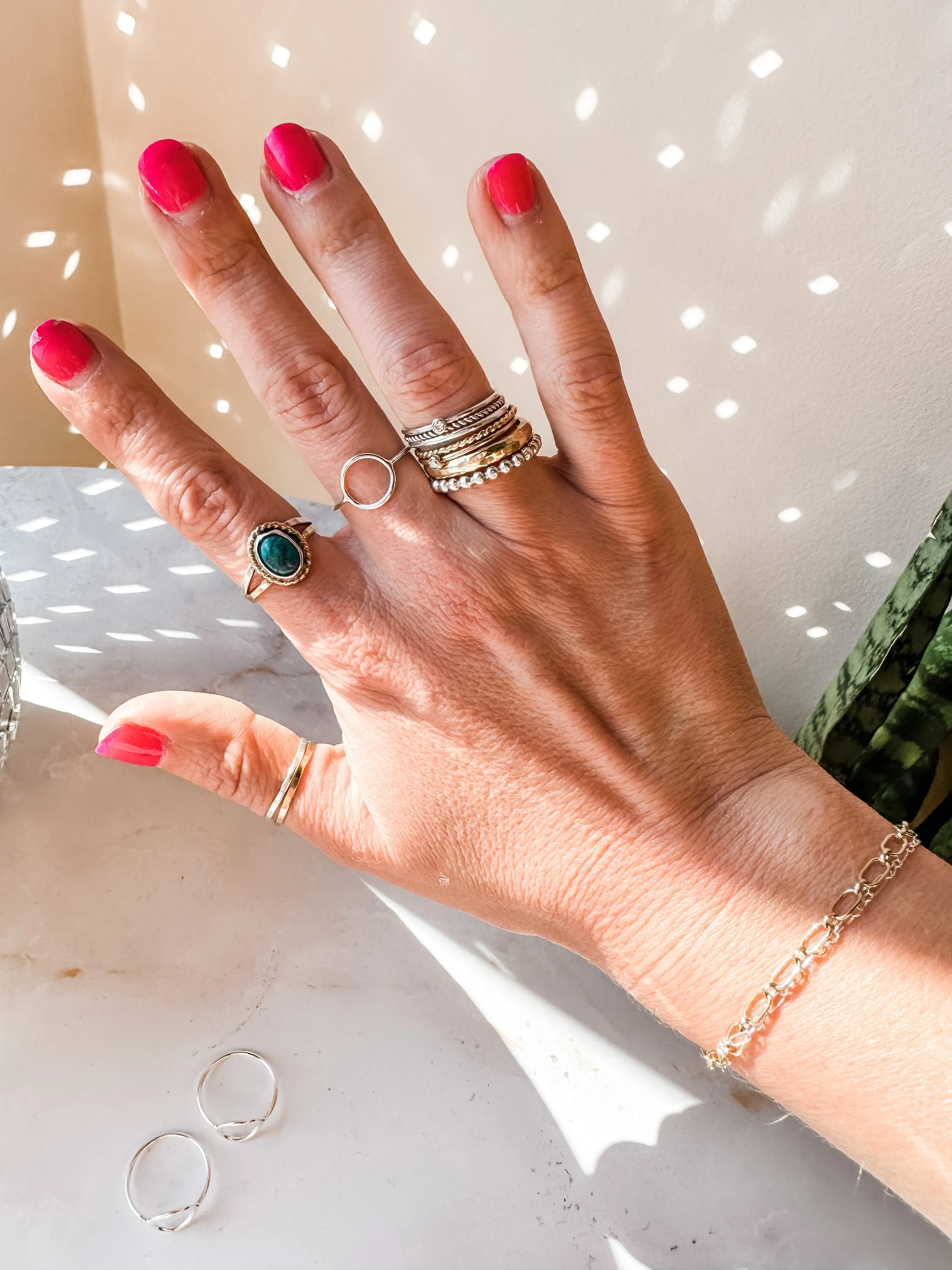 Sterling Silver Open Circle Ring