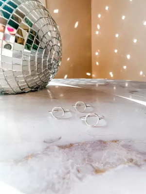 Sterling Silver Open Circle Ring