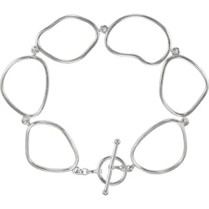 Sterling Silver Open Silhouette 7.75" Bracelet