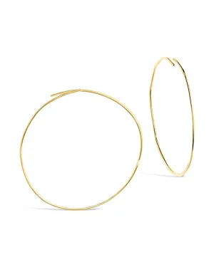 Sterling Silver Threader Hoop Earrings