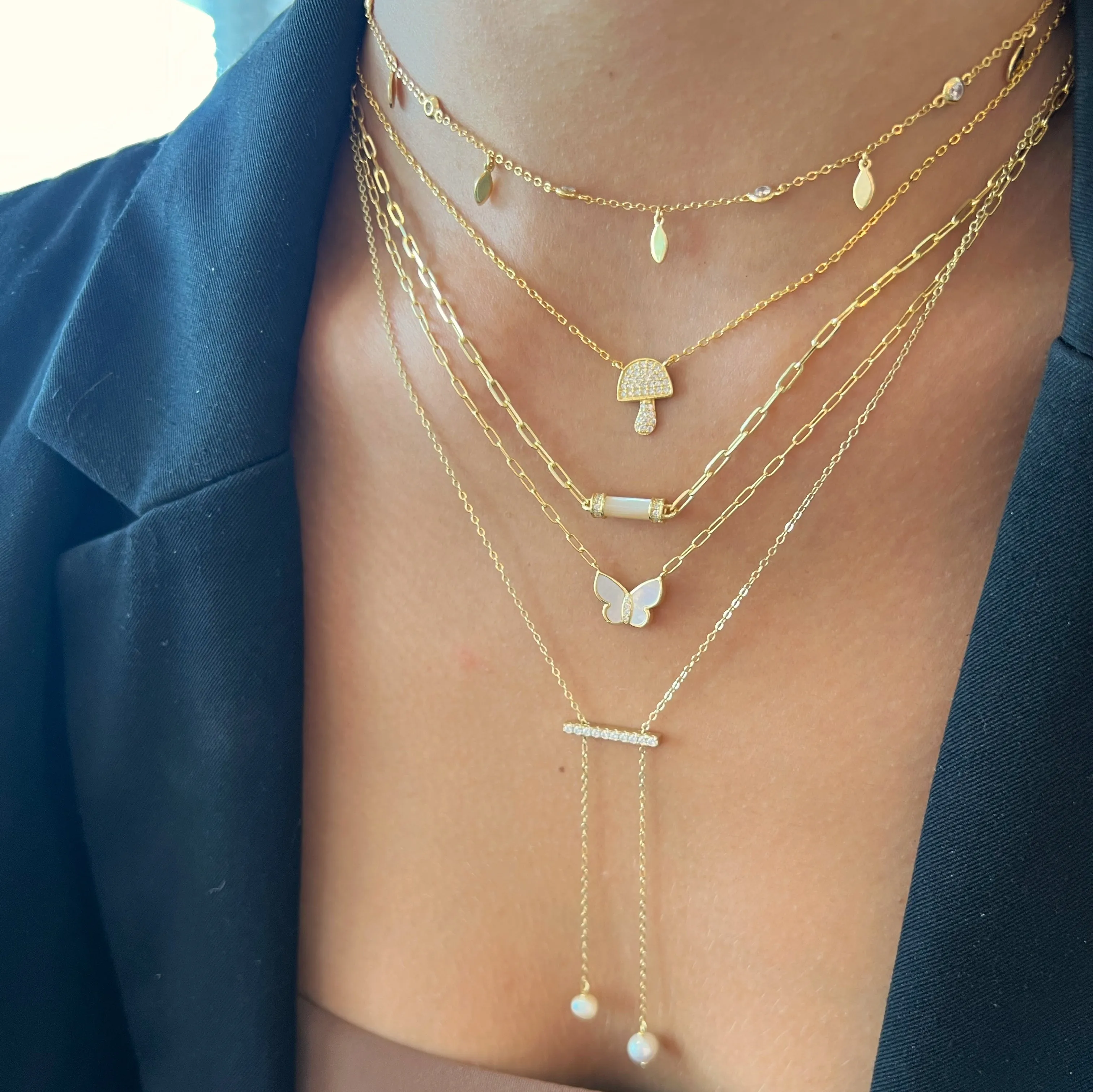 Stone Bar Necklace