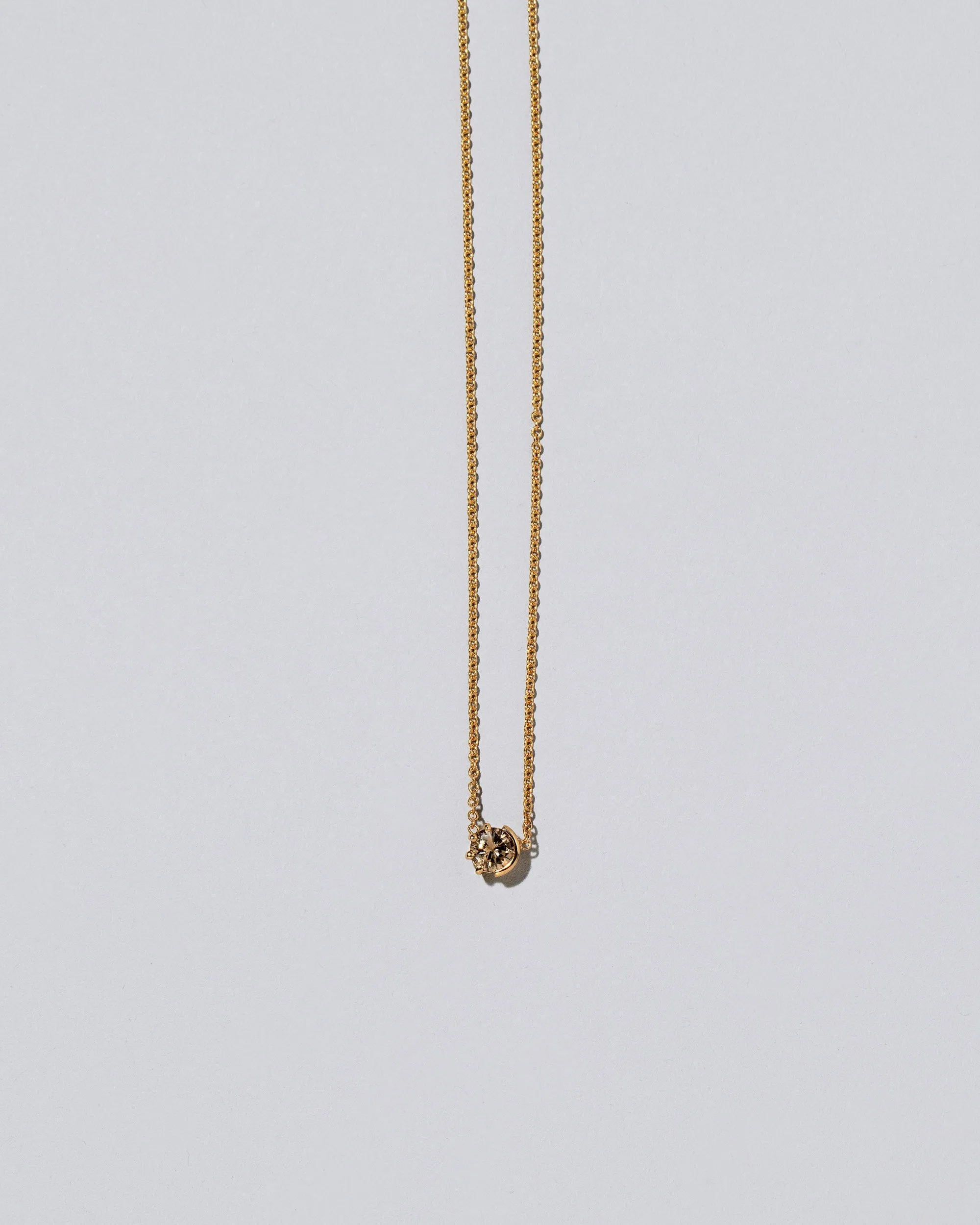 Sun & Moon Necklace - Champagne Diamond