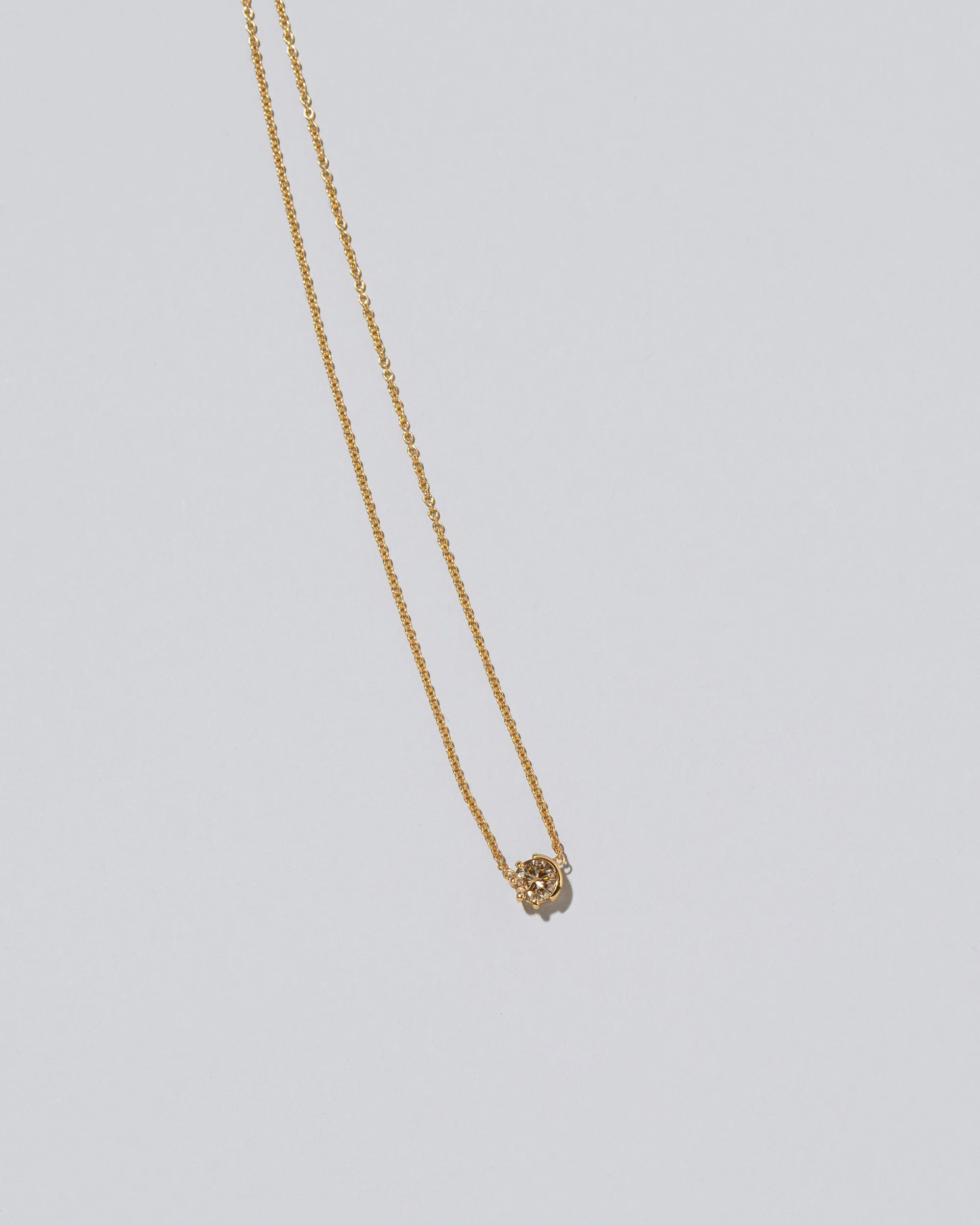 Sun & Moon Necklace - Champagne Diamond