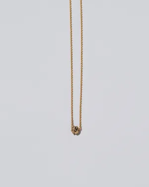 Sun & Moon Necklace - Champagne Diamond