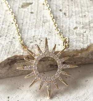 Sun Celestial Necklace Minimalist