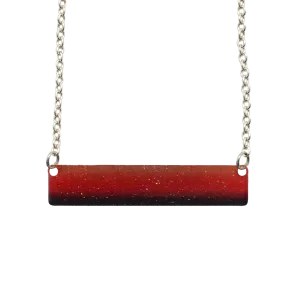 SW Orange Ombre 2" Bar Necklace