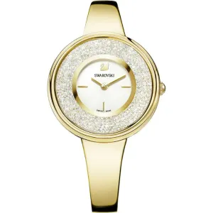 Swarovski Crystalline Gold Stainless Steel White Dial Quartz Watch for Ladies - 5269253