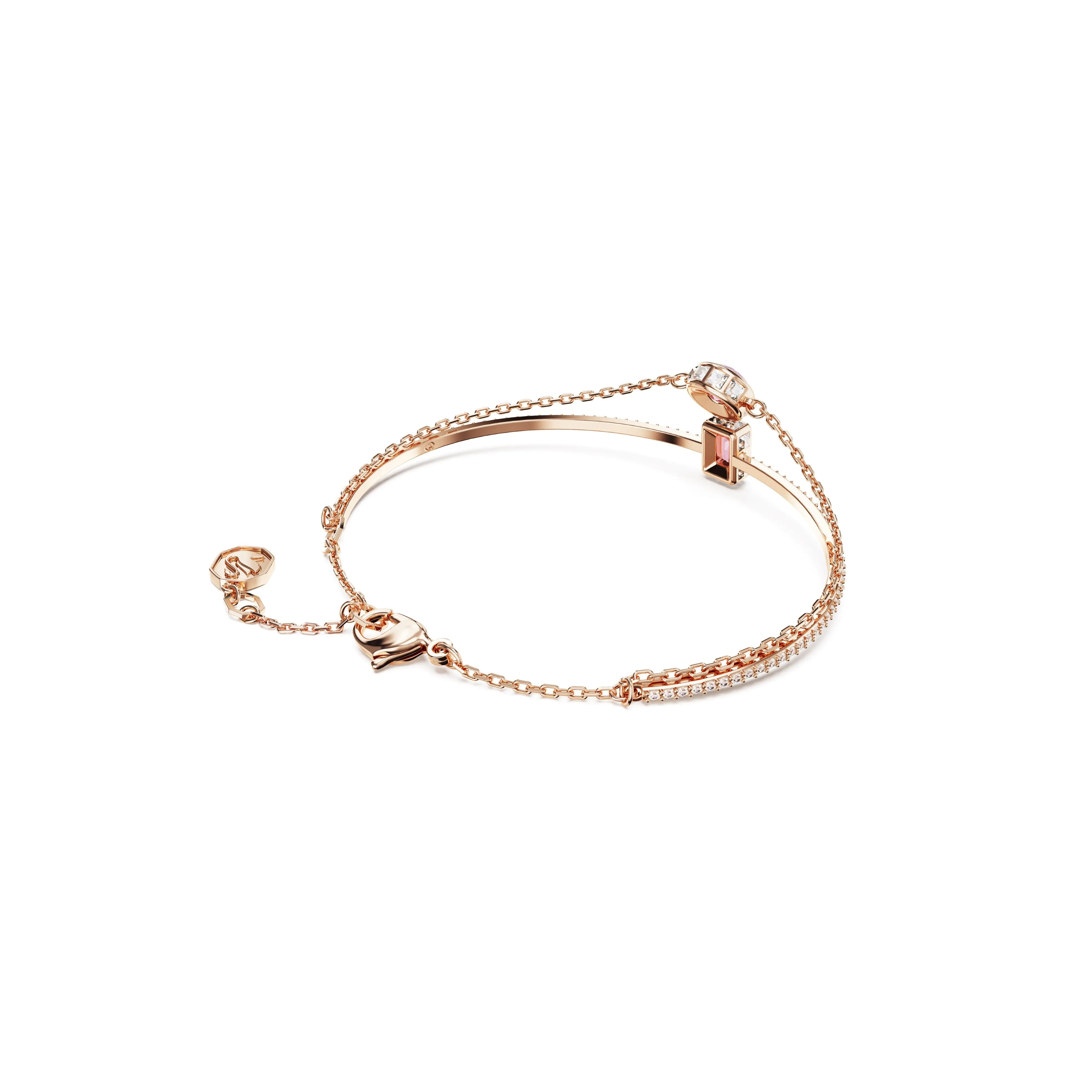 Swarovski Stilla Rose Tone Pink Bangle