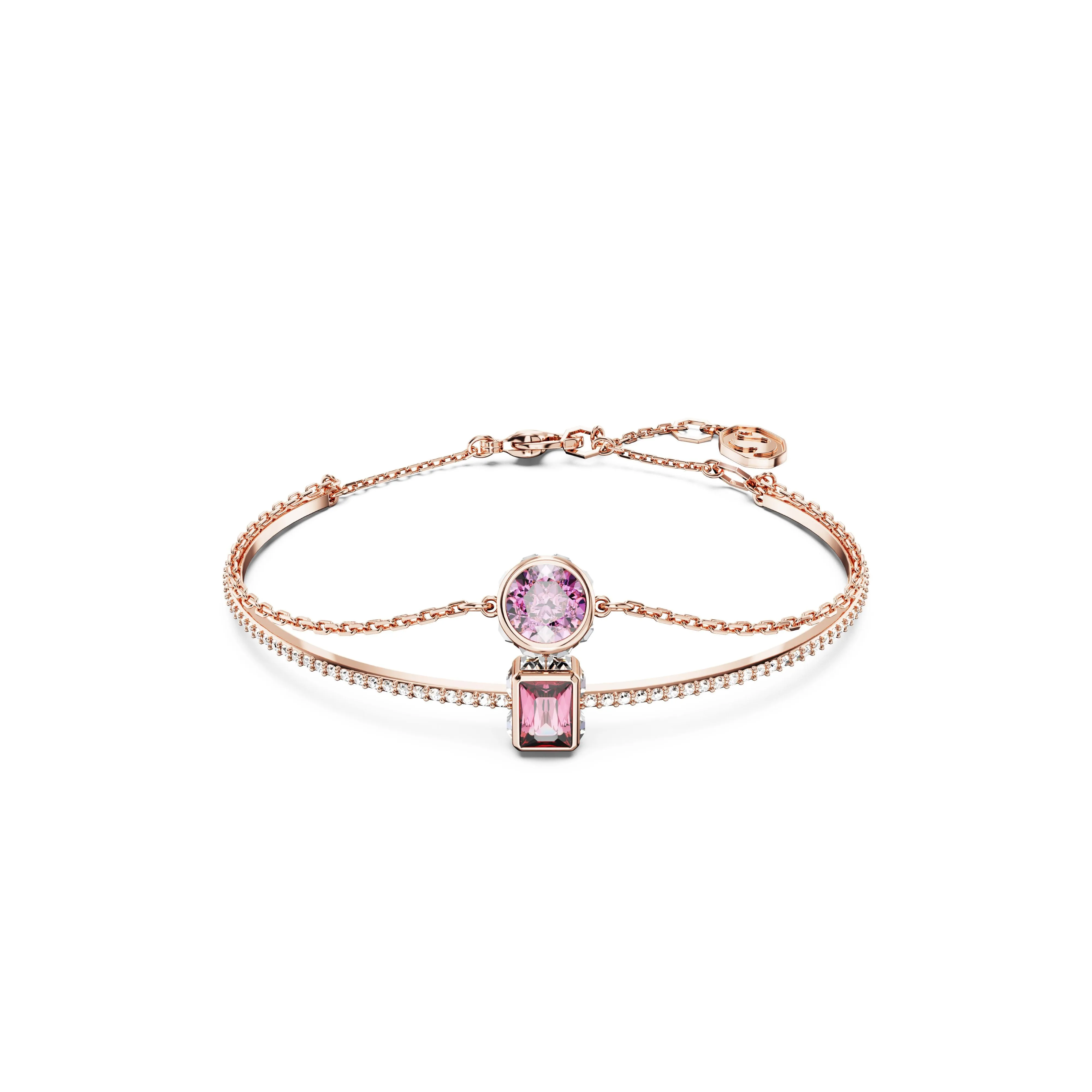 Swarovski Stilla Rose Tone Pink Bangle