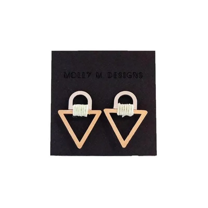 Tab Triangle Stud 2 Earrings
