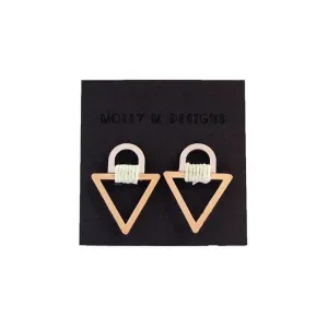 Tab Triangle Stud 2 Earrings