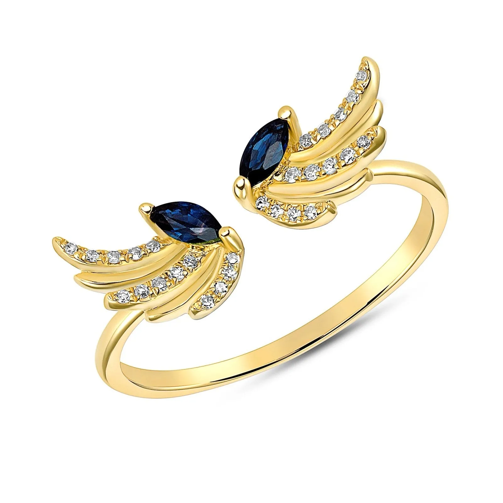Take Flight Blue Sapphire Ring