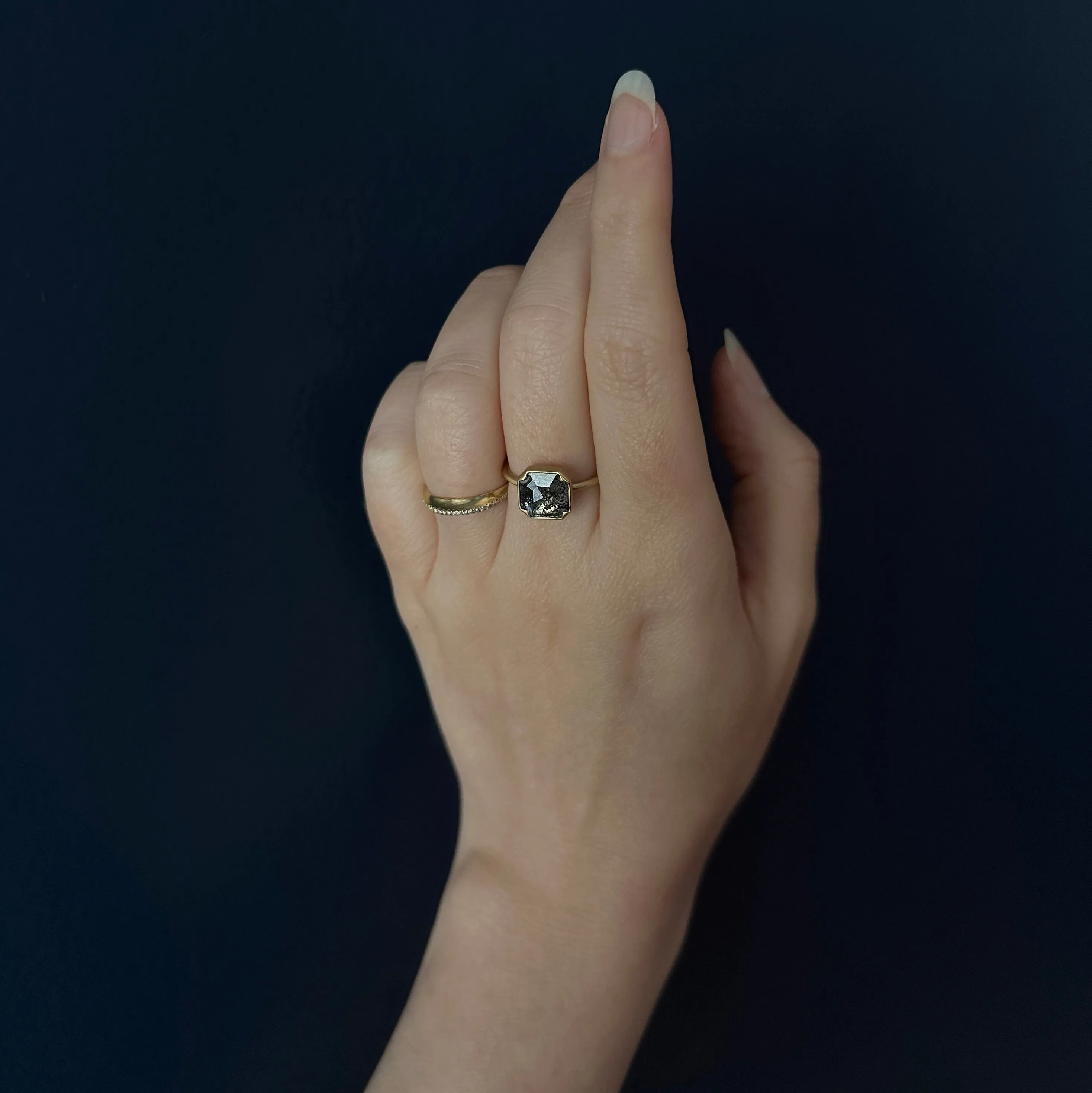TenThousandThings 18k Pavé Diamond Band Ring