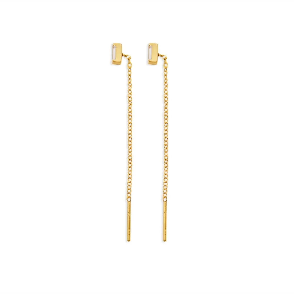 THE BAGUETTE THREADER EARRING