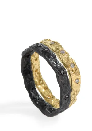 The Mystic Ring 18K & Blackened Silver