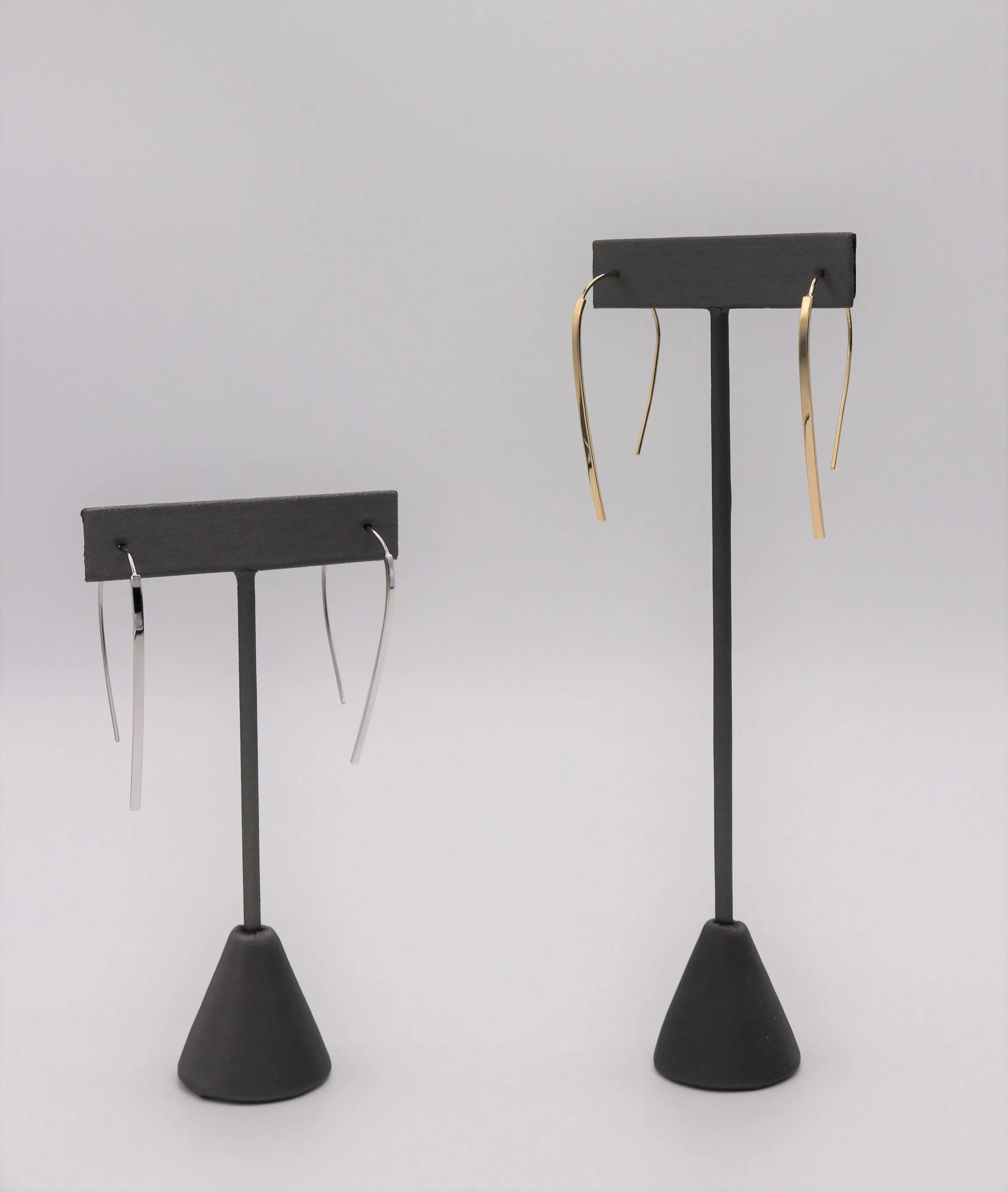Threader Drop Silver Earrings