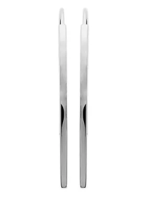 Threader Drop Silver Earrings