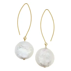 Threader Pearl Earring - Gold
