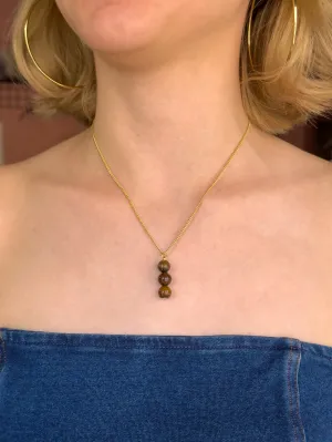 Tiger's Eye Dangling Necklace