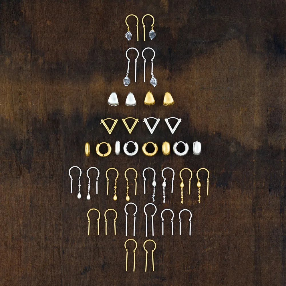 Tiny Dancer Threaders in Gold - 3/4"