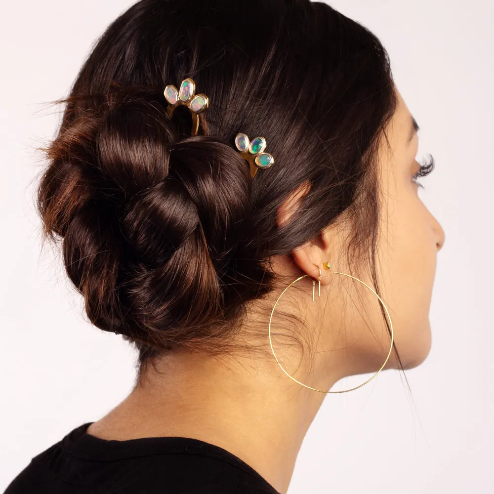 Tiny Dancer Threaders in Gold - 3/4"