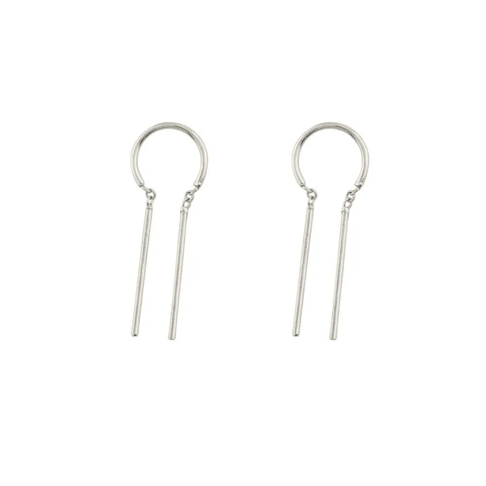 Tiny Dancer Threaders in Silver - 1"