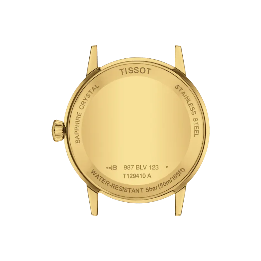 Tissot Classic Dream Ivory Dial on Brown Leather