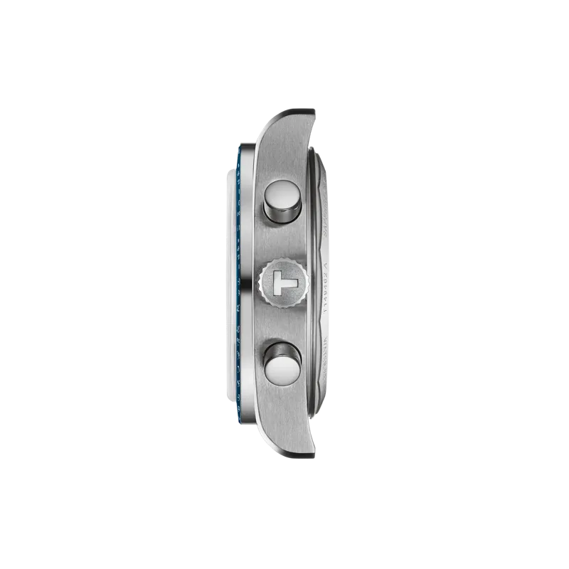 TISSOT PR516 MECHANICAL CHRONOGRAPH WHITE & BLUE ON BRACELET