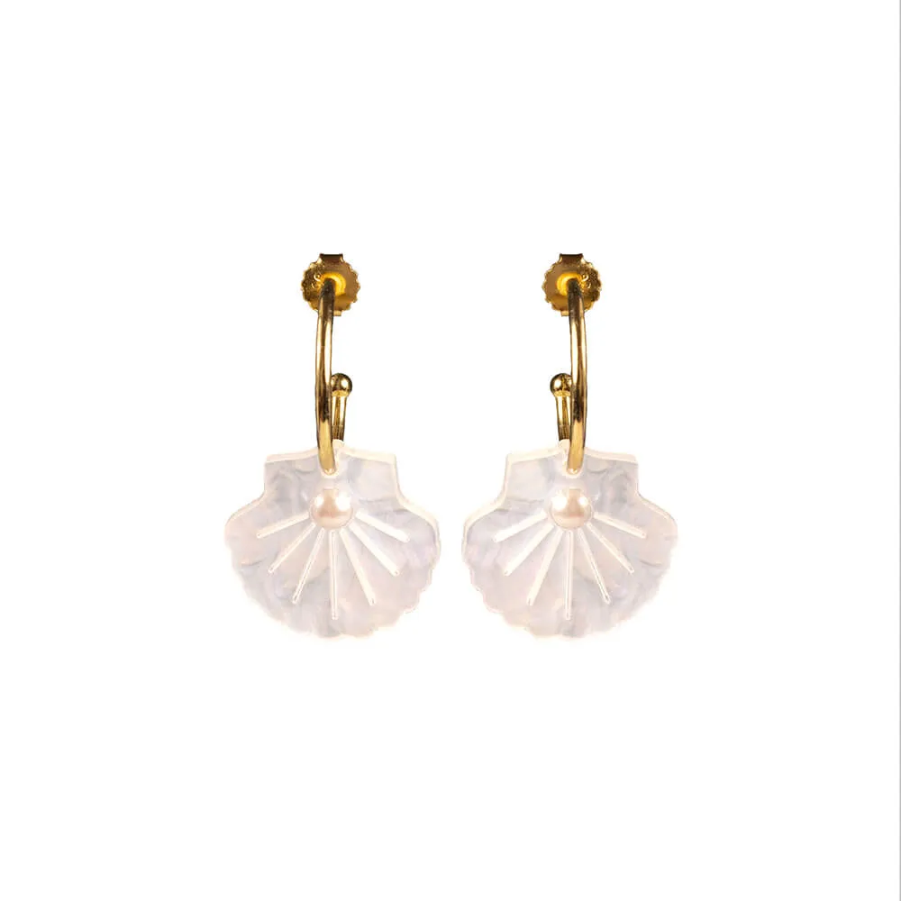 TooLally Shells Earrings - Mother Of Pearl