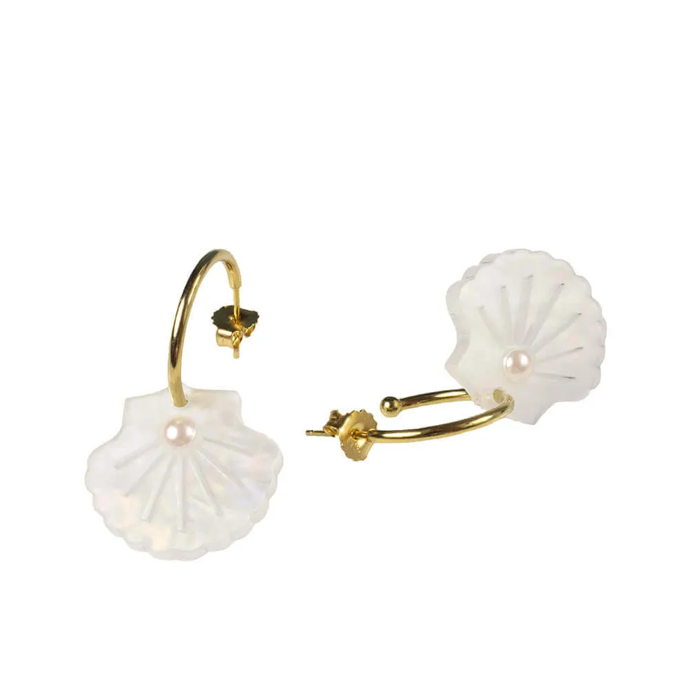TooLally Shells Earrings - Mother Of Pearl