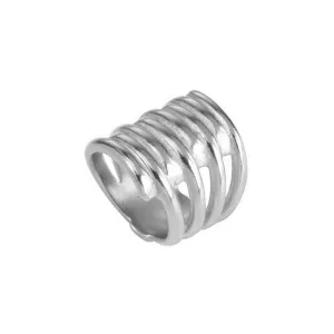 Tornado ring, silver