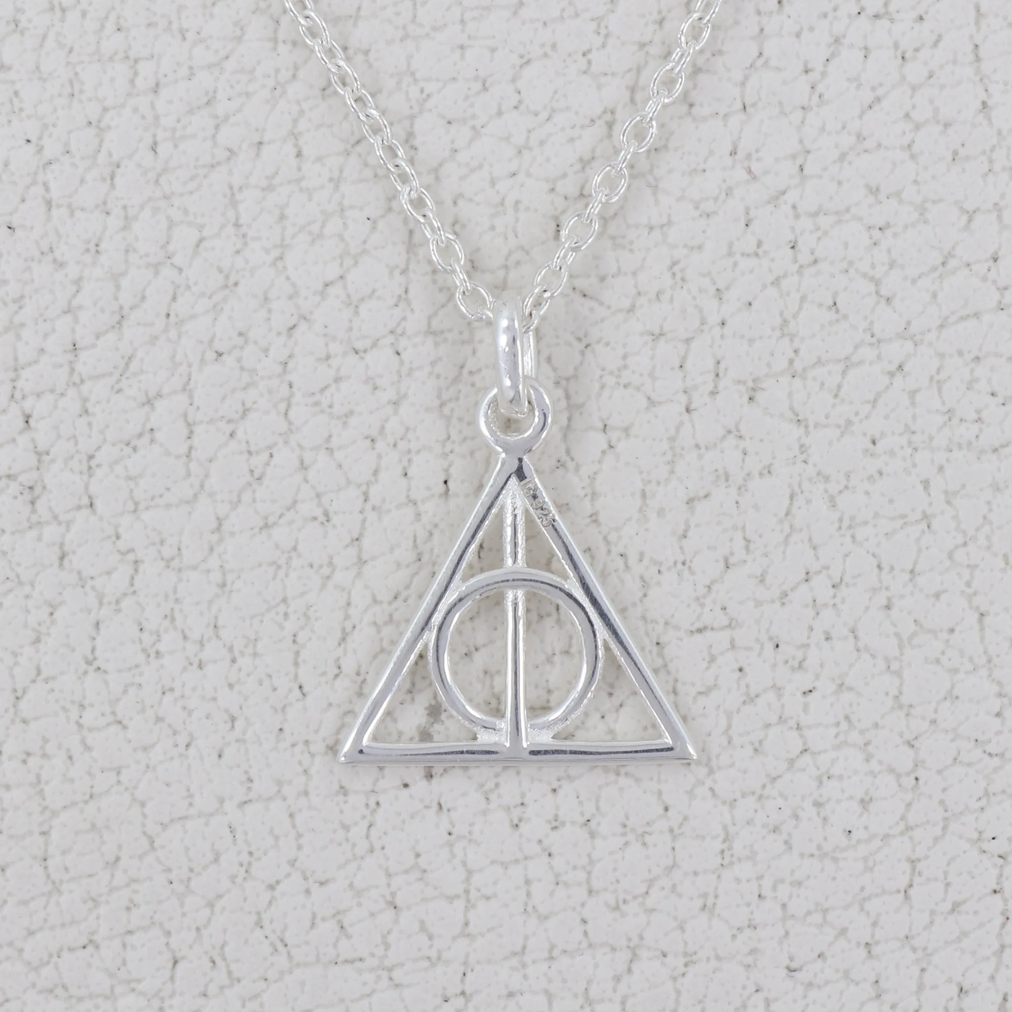 Triangle Shape Sterling Silver Minimalist Necklace For Girls