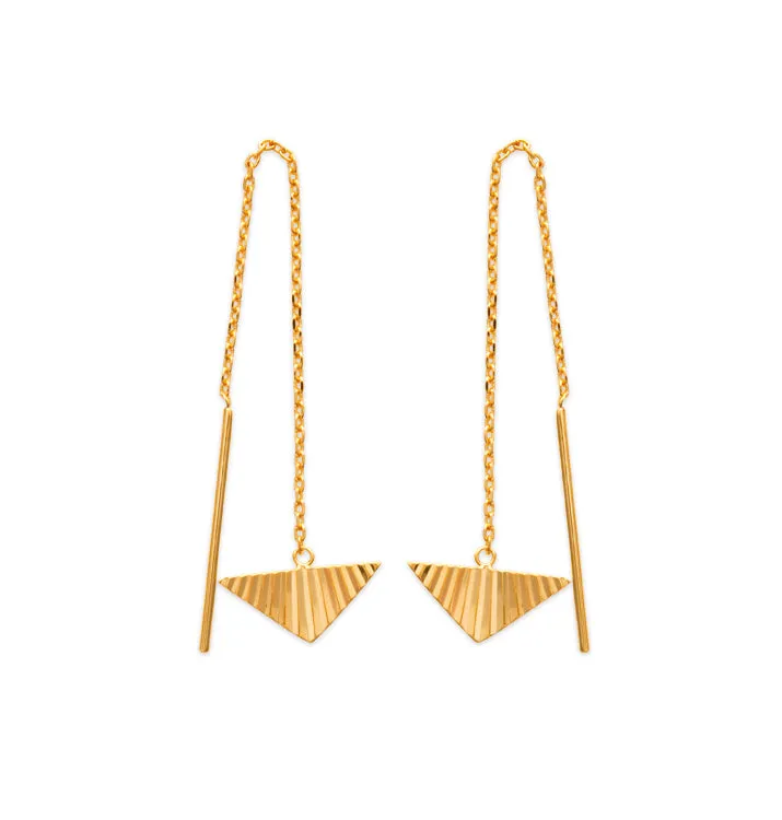 Triangle Threader Earrings