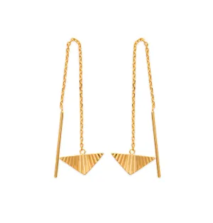Triangle Threader Earrings