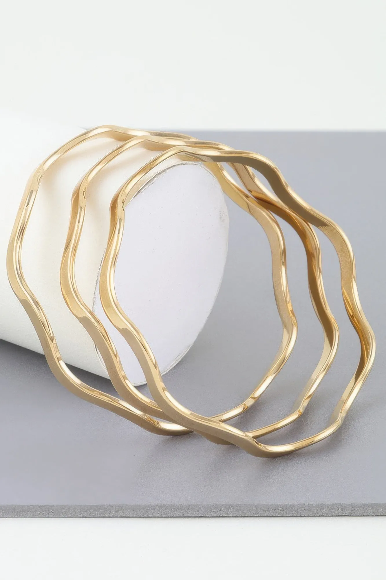Triple Layer Wave Bracelet