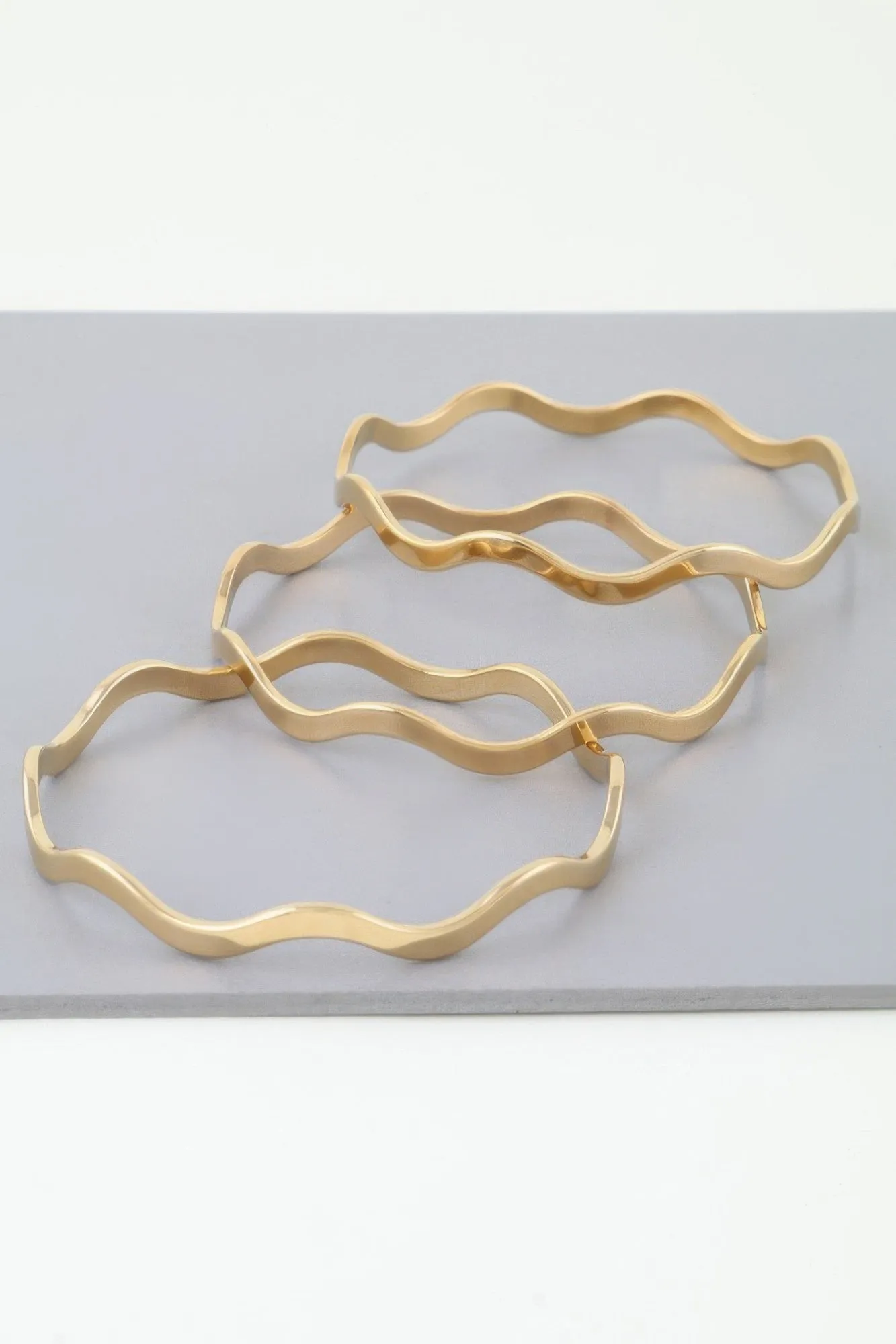 Triple Layer Wave Bracelet