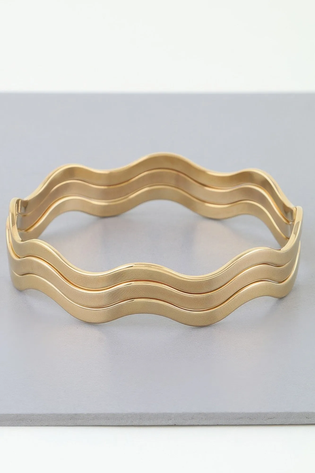 Triple Layer Wave Bracelet