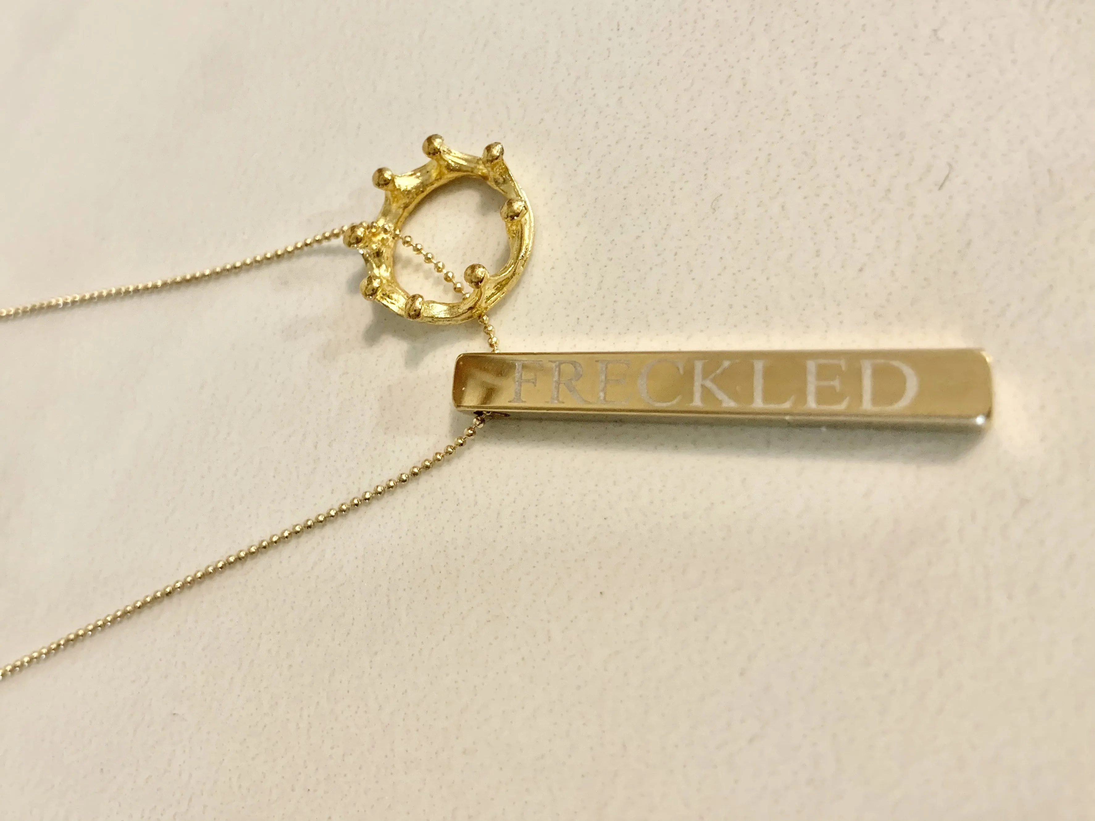 T's Freckled Crown Necklace