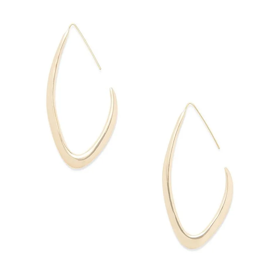 Tulla Outline Threader Earrings