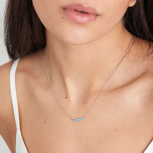 TURQUOISE BAR NECKLACE
