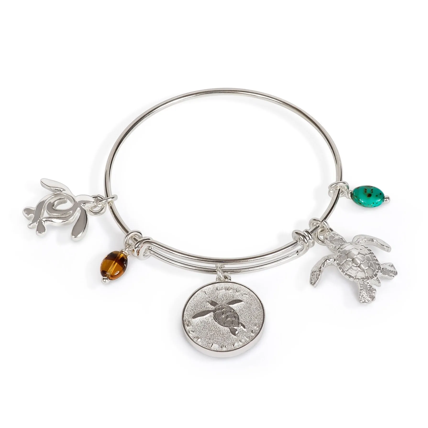 Turtle Bracelet for Women, Sea Turtle Bangle Bracelet, Turtle Charm Bracelet, Adjustable Bracelet for Women, Expandable Bracelet with Turtle