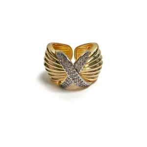 Two Tone X Ring