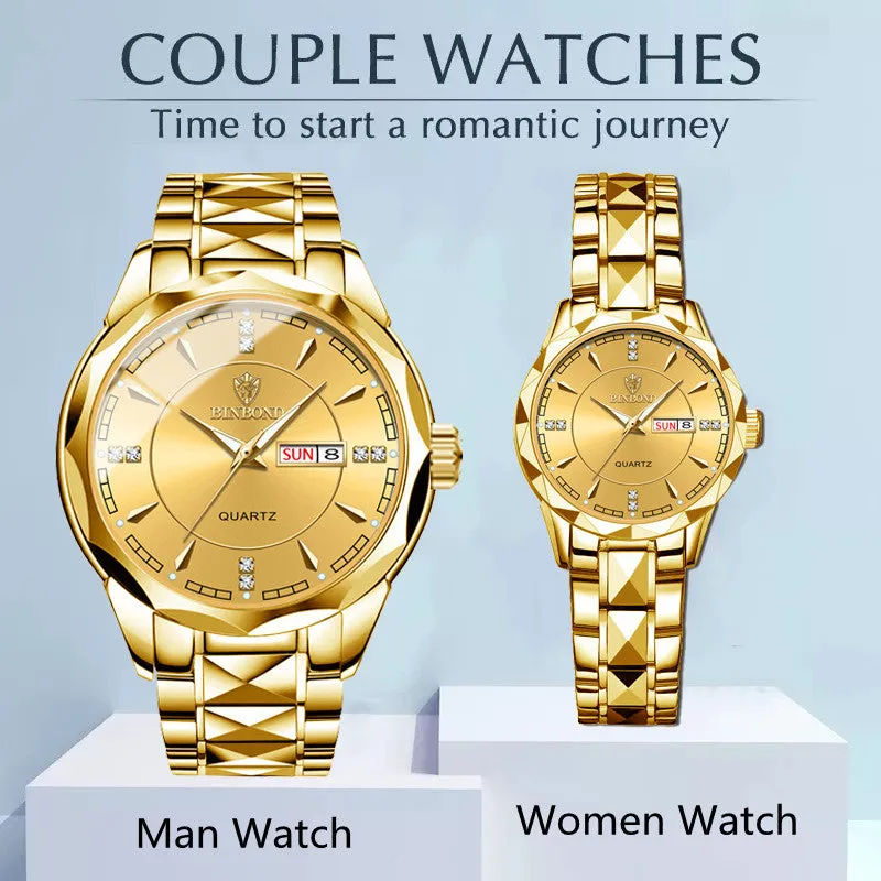 Unisex Waterproof Stainless Steel Watches