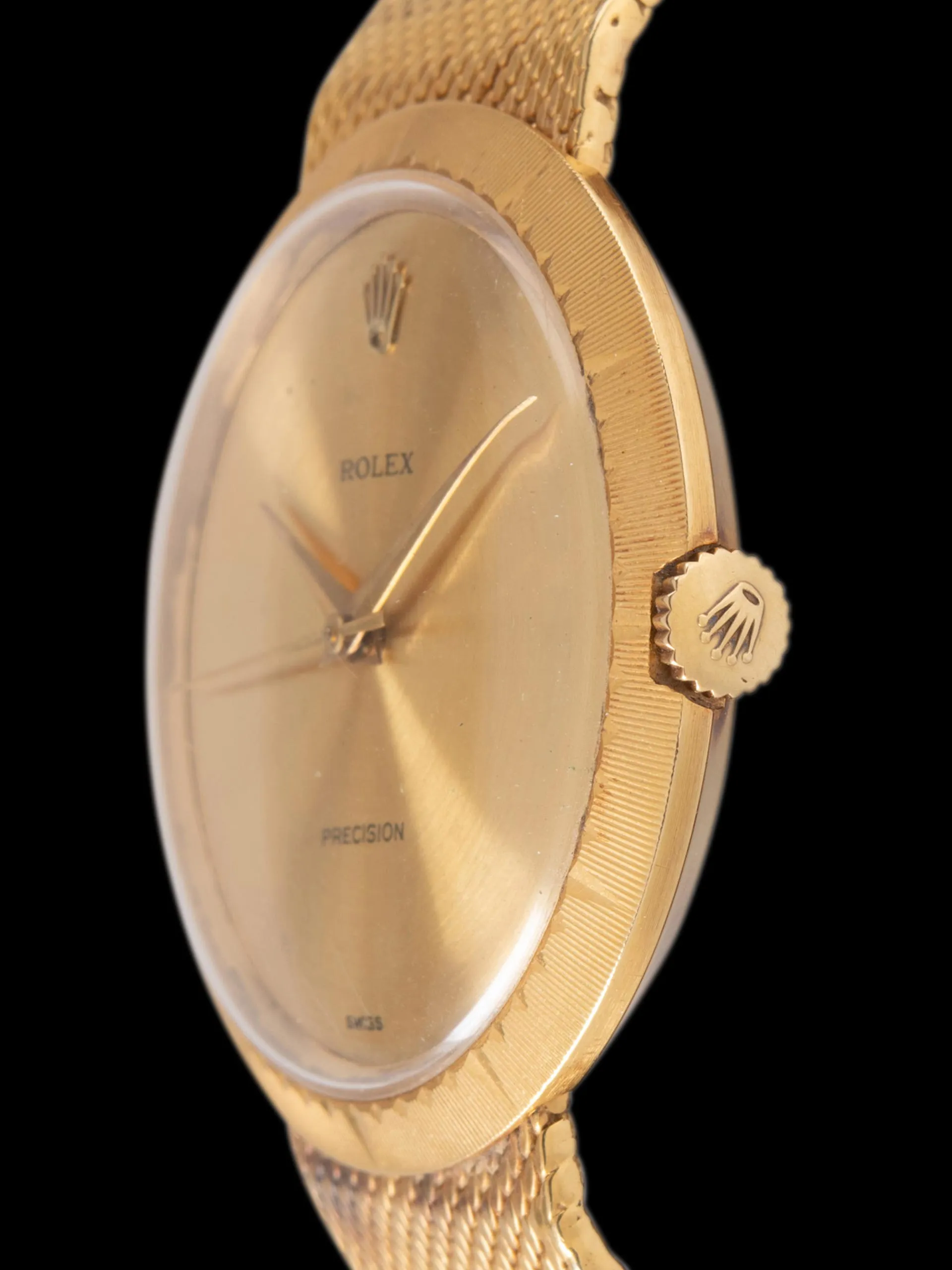 *Unpolished* 1967 Rolex Metropolitan 18K YG (Ref. 9919) W/ 18K YG Mesh Bracelet