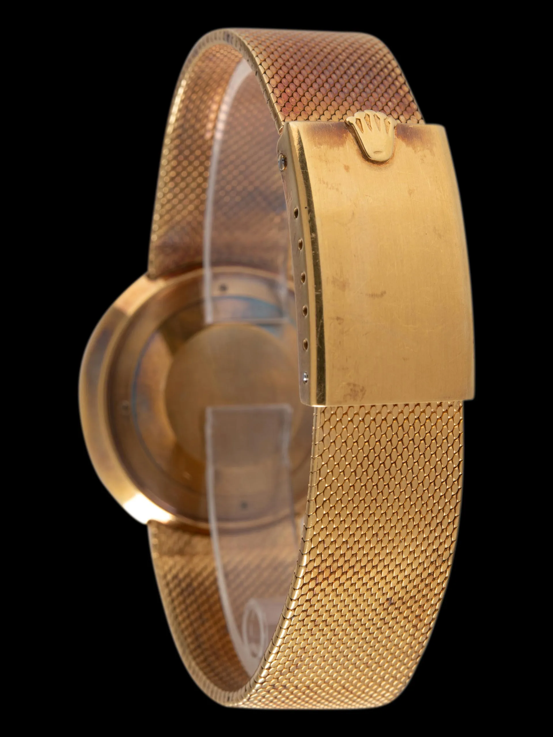 *Unpolished* 1967 Rolex Metropolitan 18K YG (Ref. 9919) W/ 18K YG Mesh Bracelet